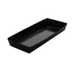 Bakvorm Karton Rechthoek Zwart 22x8x2,5cm voor muffins, cakes en desserts
